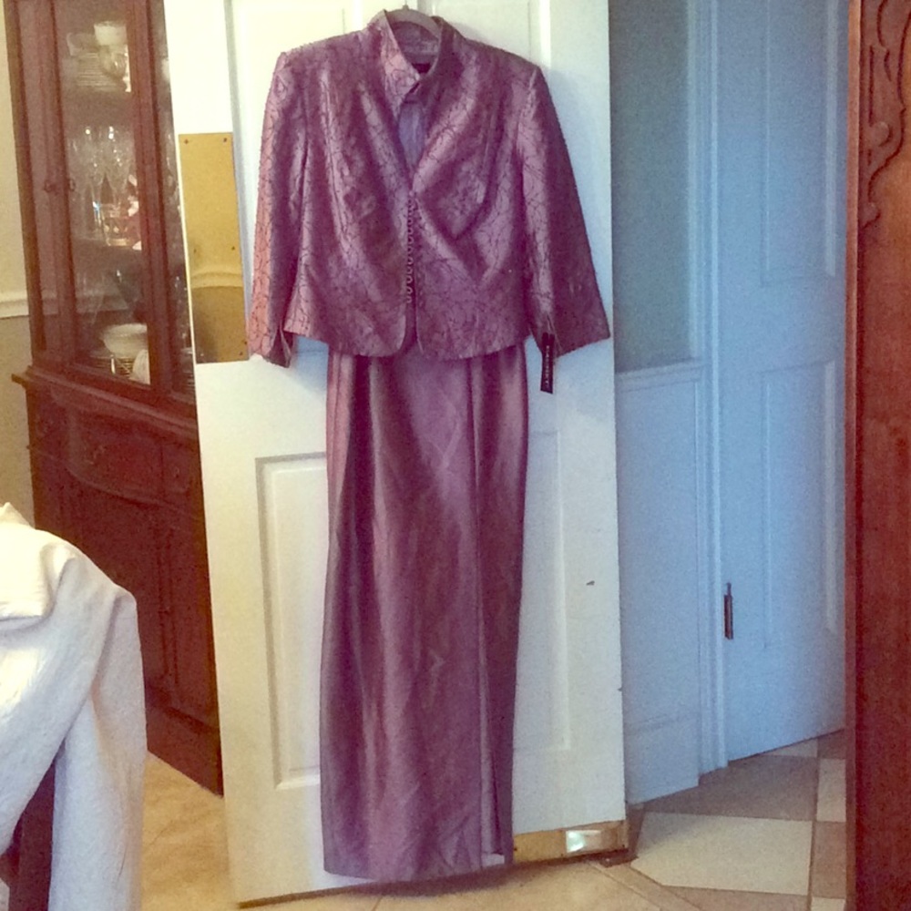 Mother of the bride 2 piece long dress